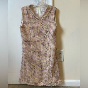 Helena & Harry IV girls sleeveless tweed  dress size 12